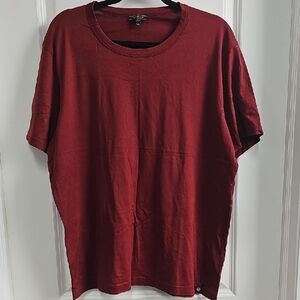 Belstaff Red Short Sleeve Tee Casual Crew Neck